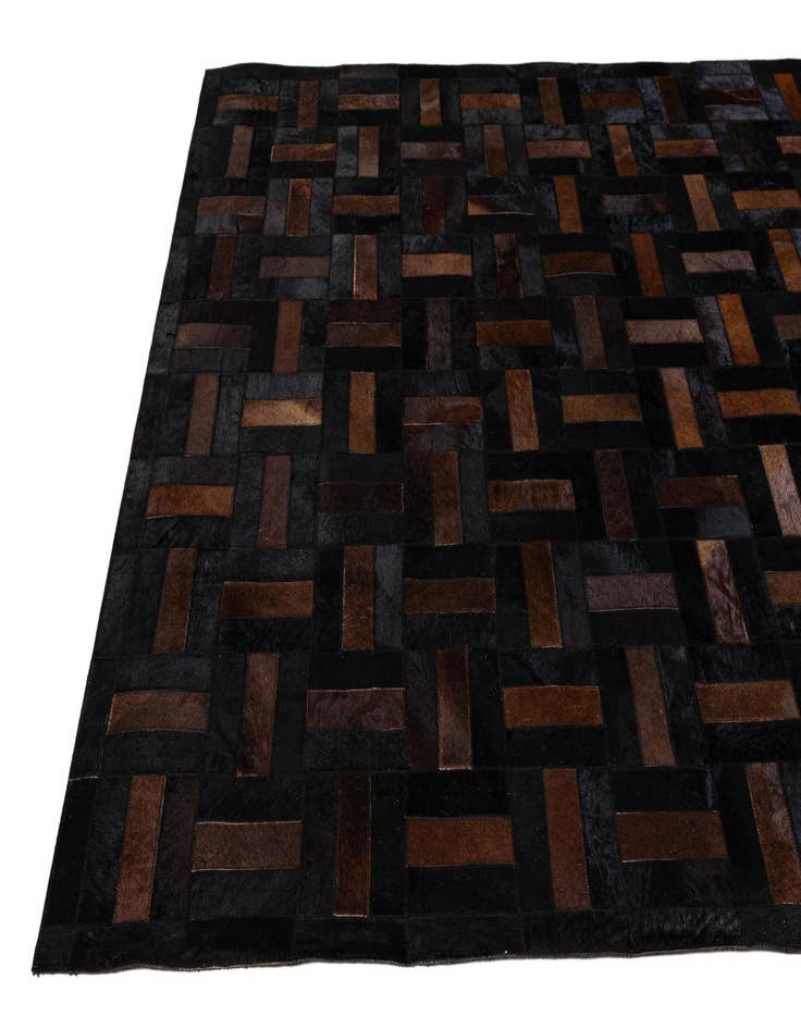 Detail image of 5' 3 x 8' 2 Cowhide - Patchwork Rug