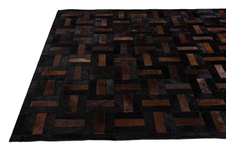 5' 3 x 8' 2 Cowhide - Patchwork Rug