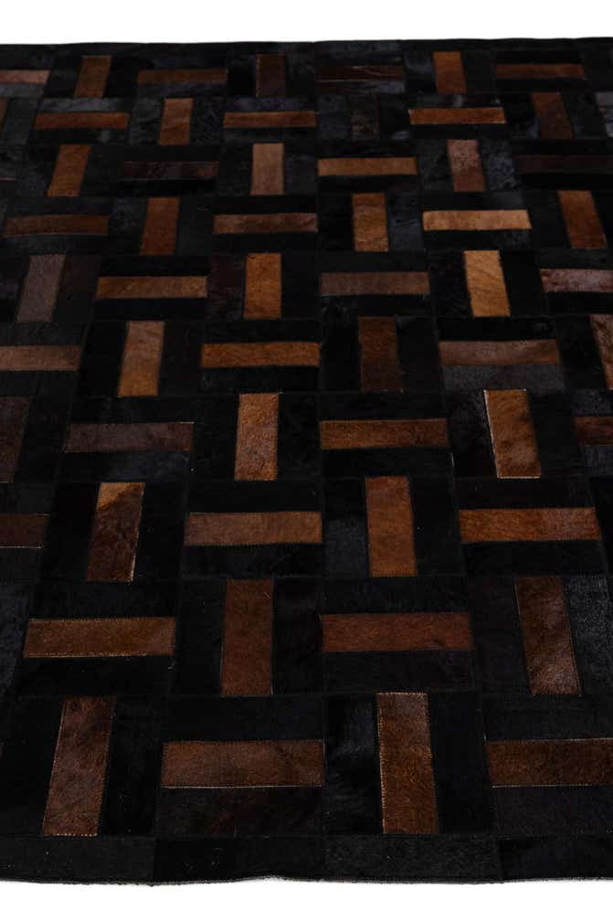 5' 3 x 8' 2 Cowhide - Patchwork Rug