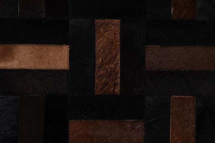 5' 3 x 8' 2 Cowhide - Patchwork Rug
