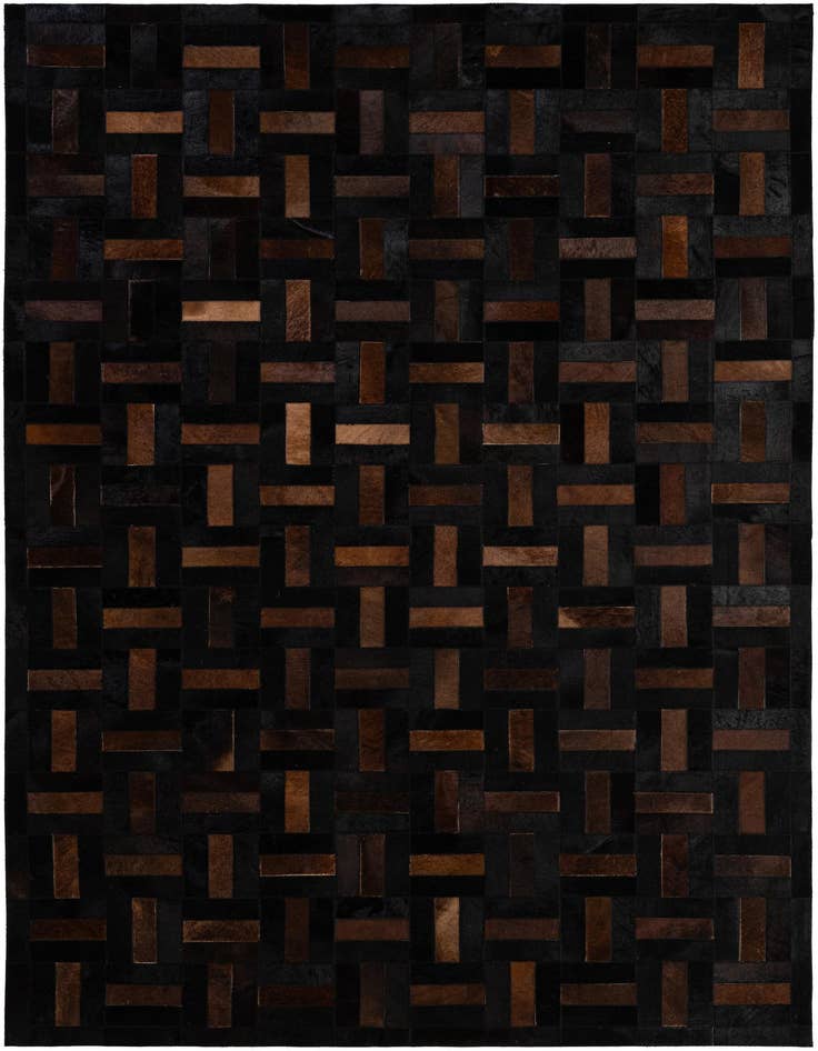 Detail image of 5' 3 x 8' 2 Cowhide - Patchwork Rug