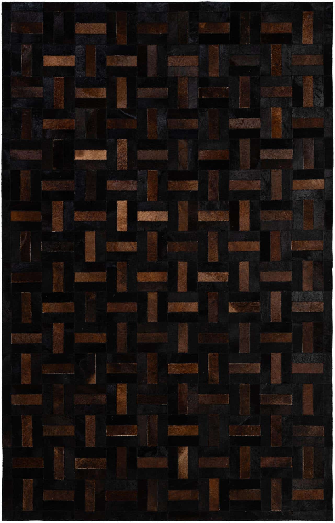 5' 3 x 8' 2 Cowhide - Patchwork Rug