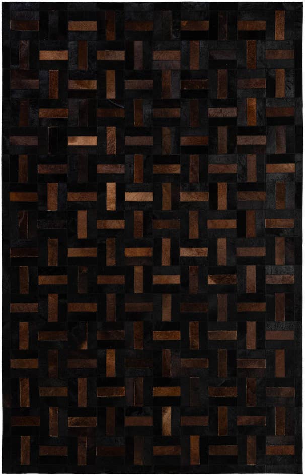 Detail image of 5' 3 x 8' 2 Cowhide - Patchwork Rug
