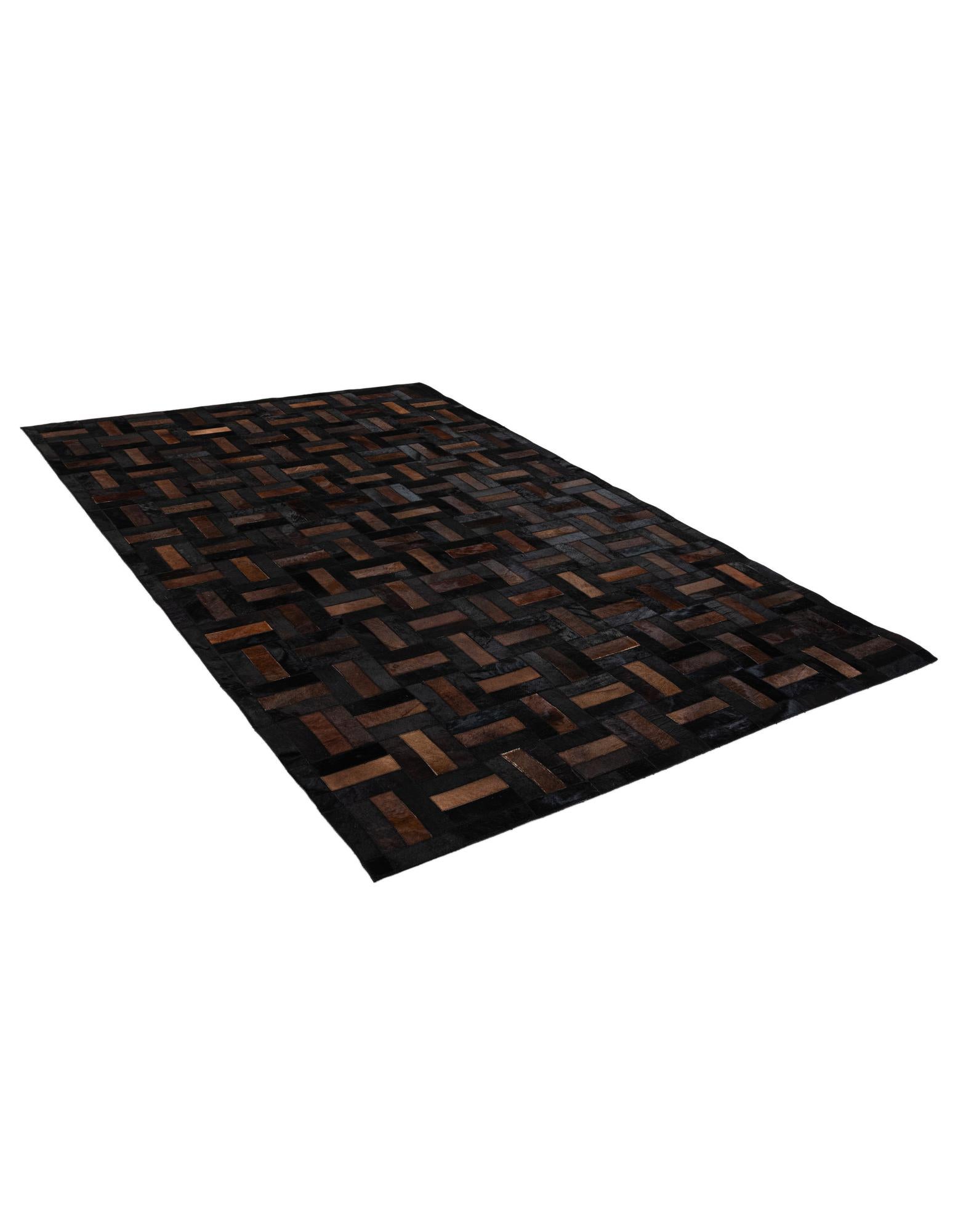 5' 3 x 8' 2 Cowhide - Patchwork Rug