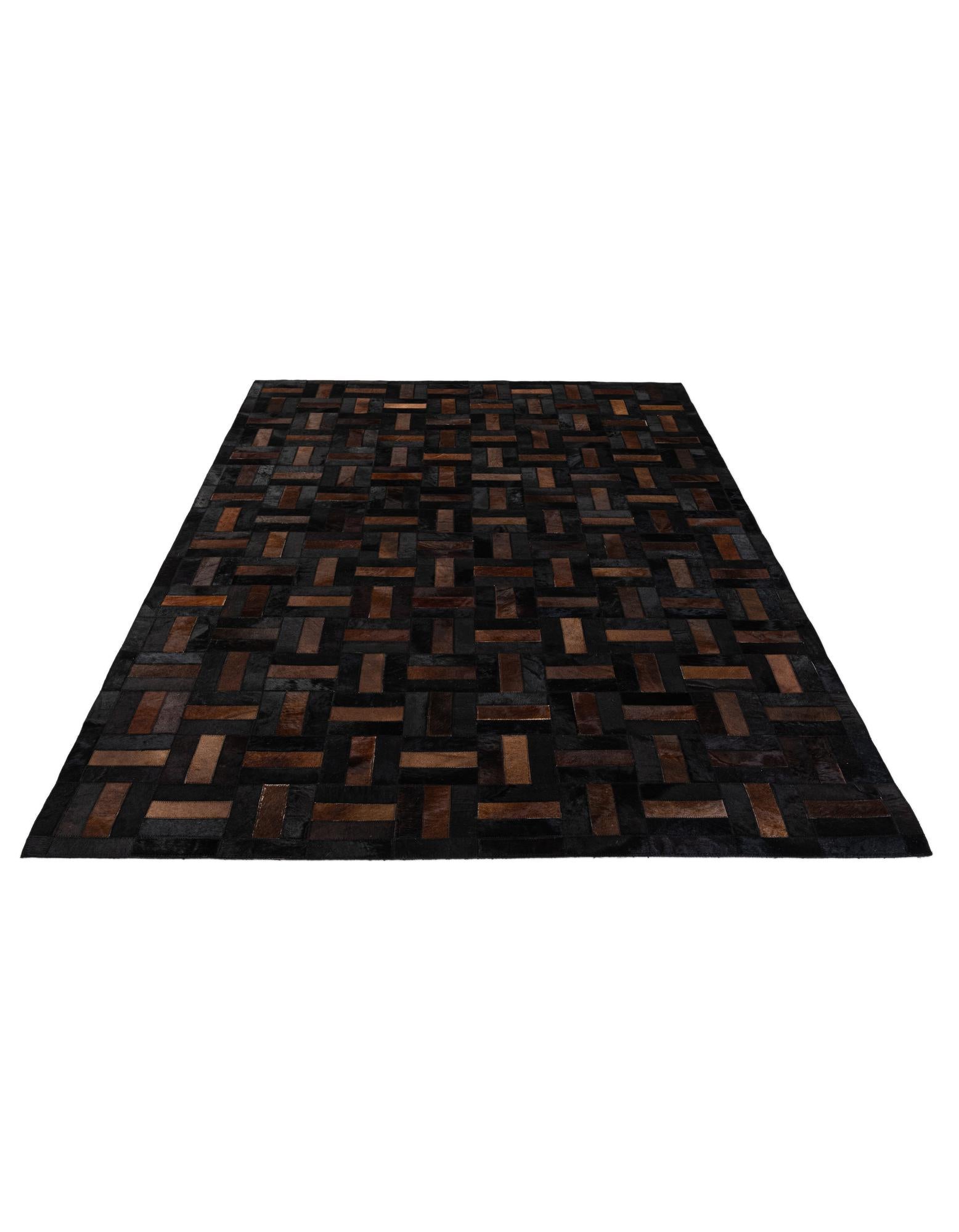 5' 3 x 8' 2 Cowhide - Patchwork Rug