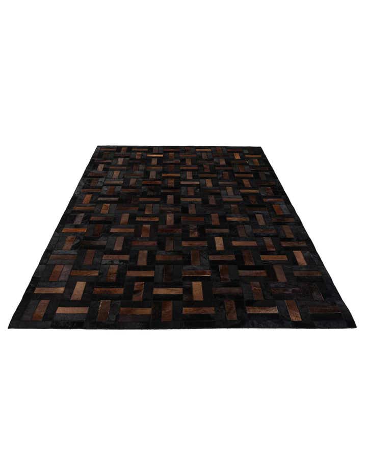 5' 3 x 8' 2 Cowhide - Patchwork Rug