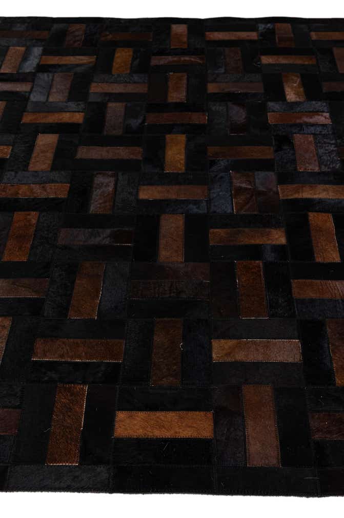 5' 3 x 8' 2 Cowhide - Patchwork Rug