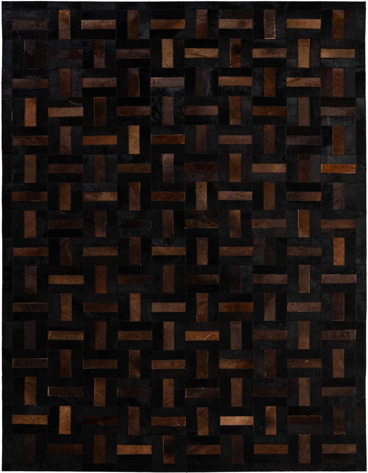 Detail image of 5' 3 x 8' 2 Cowhide - Patchwork Rug