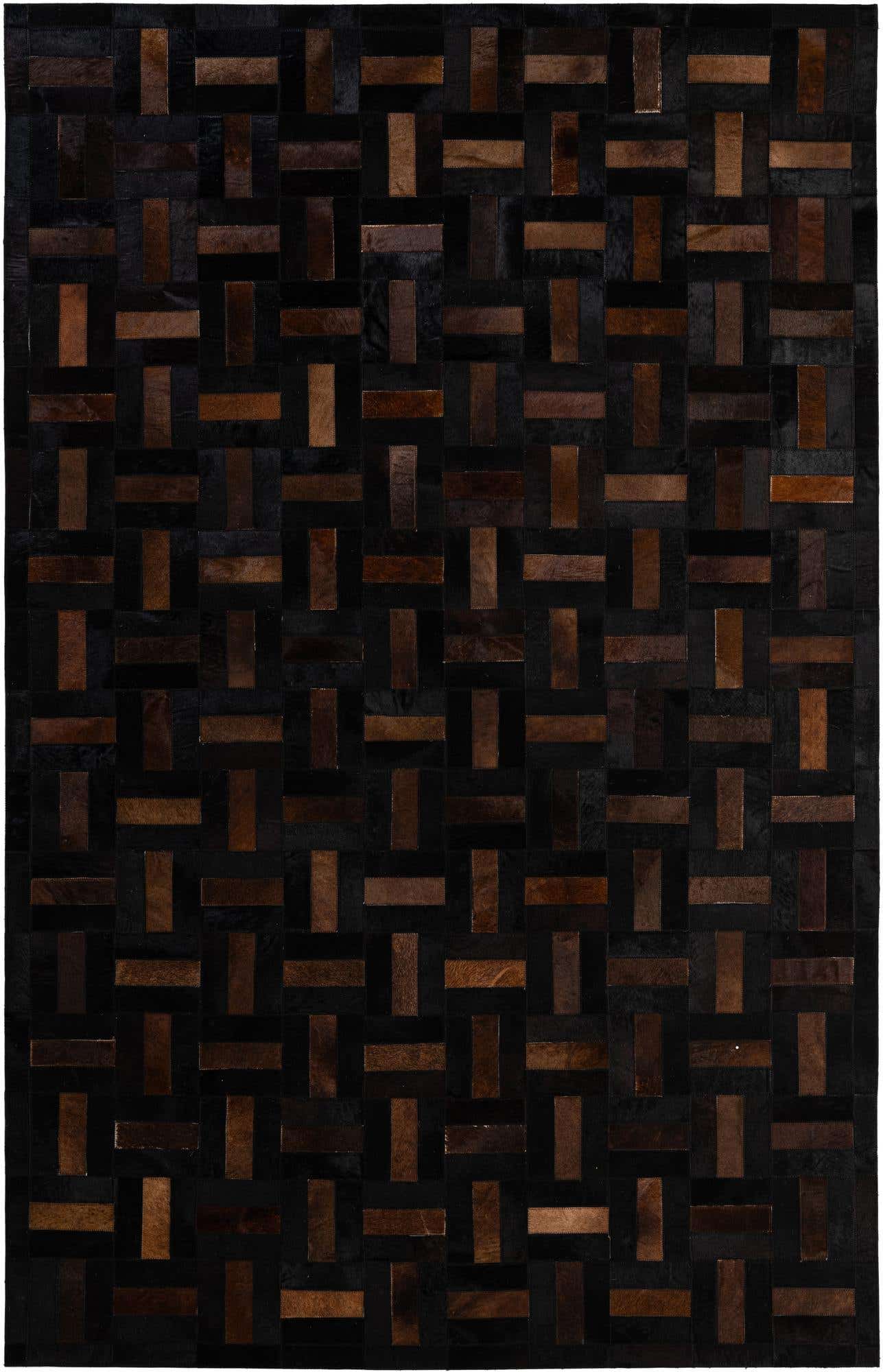 5' 3 x 8' 2 Cowhide - Patchwork Rug