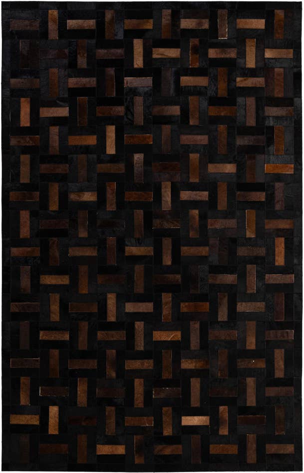 Detail image of 5' 3 x 8' 2 Cowhide - Patchwork Rug