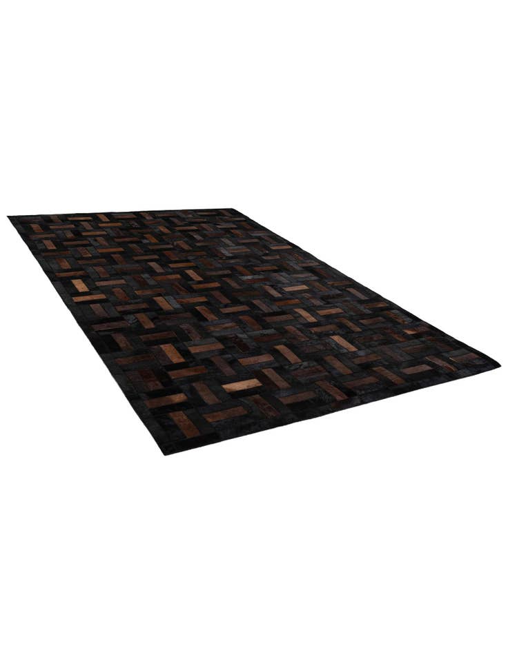 Detail image of 5' 1 x 8' 1 Cowhide - Patchwork Rug