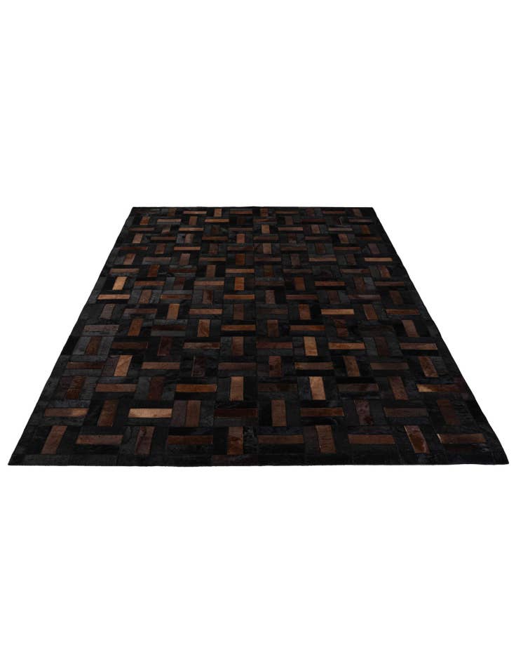 Detail image of 5' 1 x 8' 1 Cowhide - Patchwork Rug
