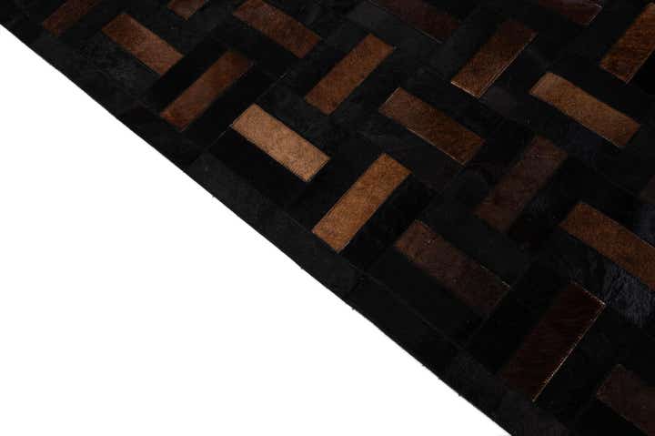 5' 1 x 8' 1 Cowhide - Patchwork Rug
