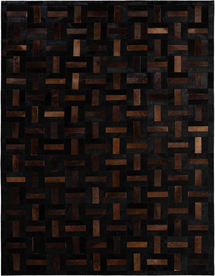 Detail image of 5' 1 x 8' 1 Cowhide - Patchwork Rug
