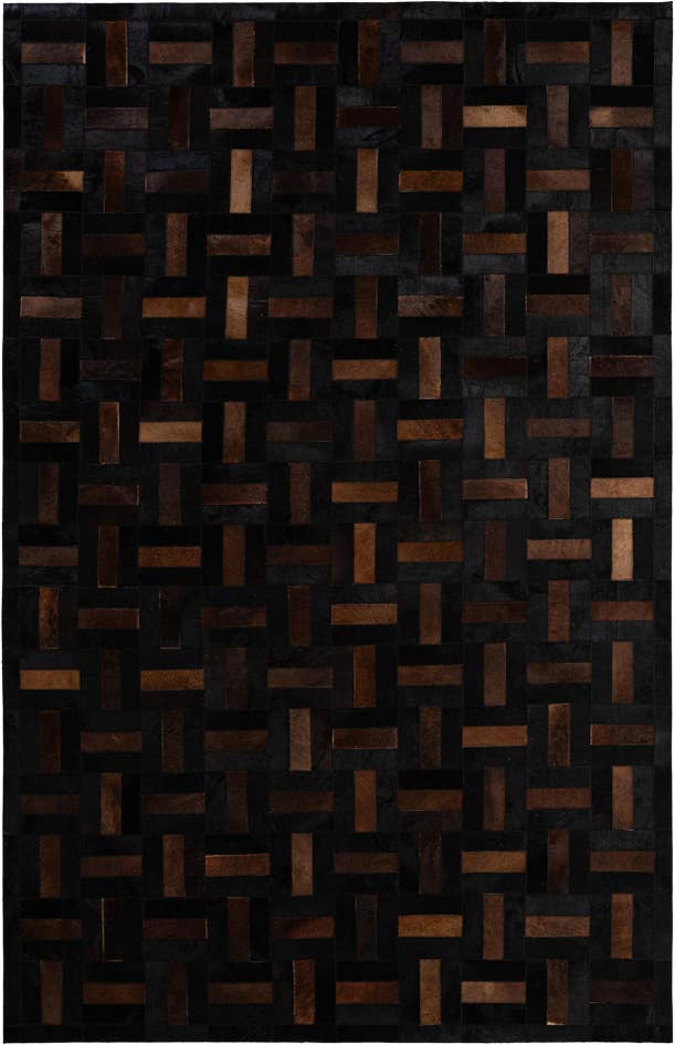 Detail image of 5' 1 x 8' 1 Cowhide - Patchwork Rug