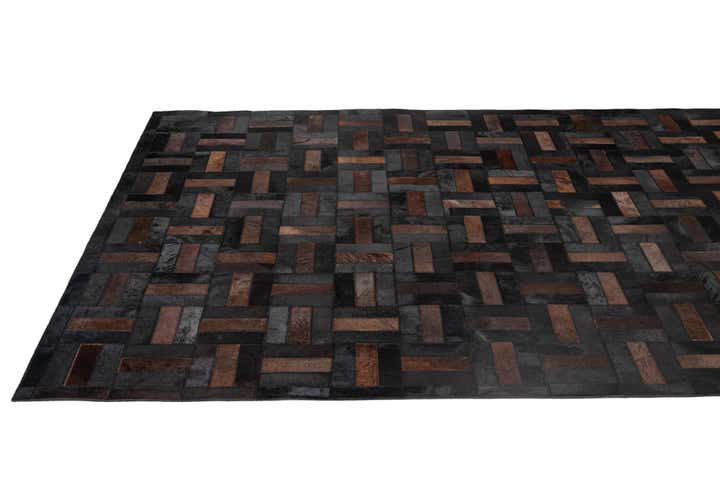 5' 3 x 8' 2 Cowhide - Patchwork Rug