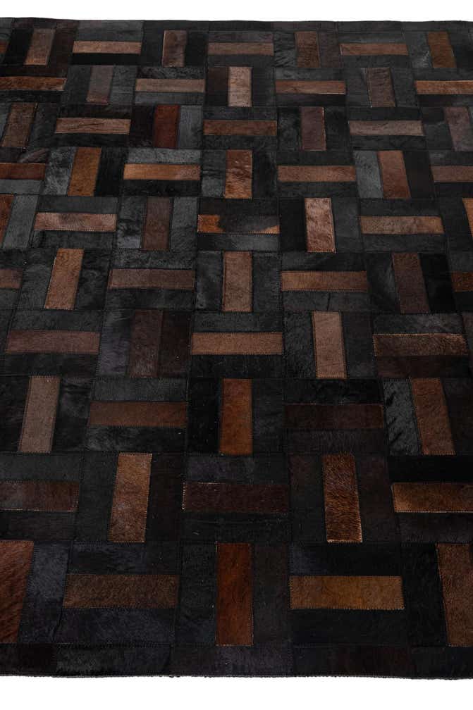 5' 3 x 8' 2 Cowhide - Patchwork Rug