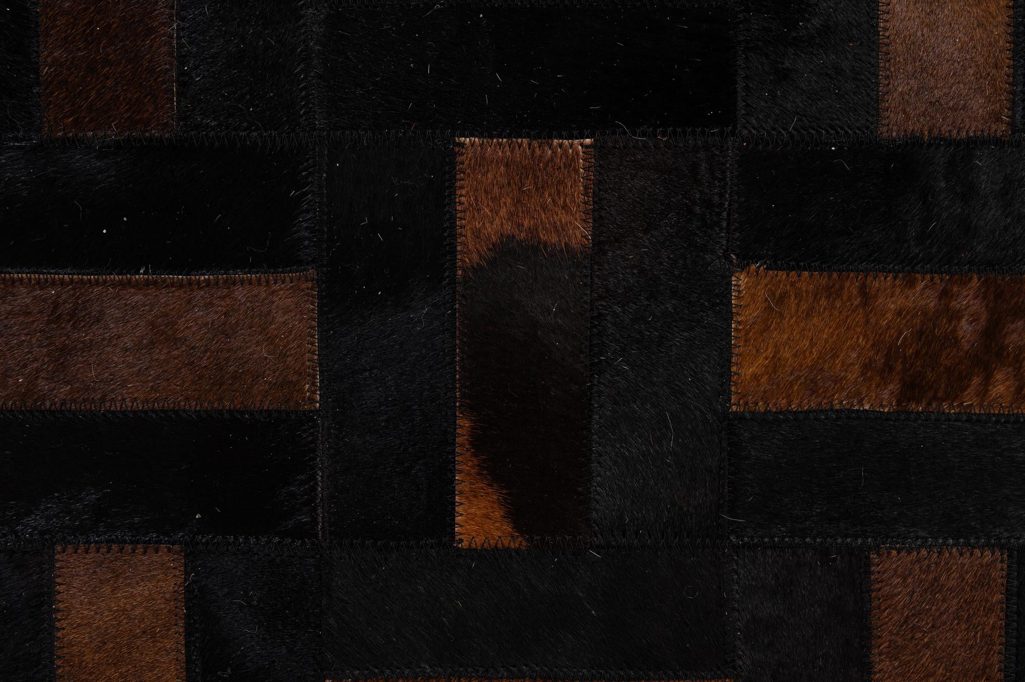 5' 3 x 8' 2 Cowhide - Patchwork Rug