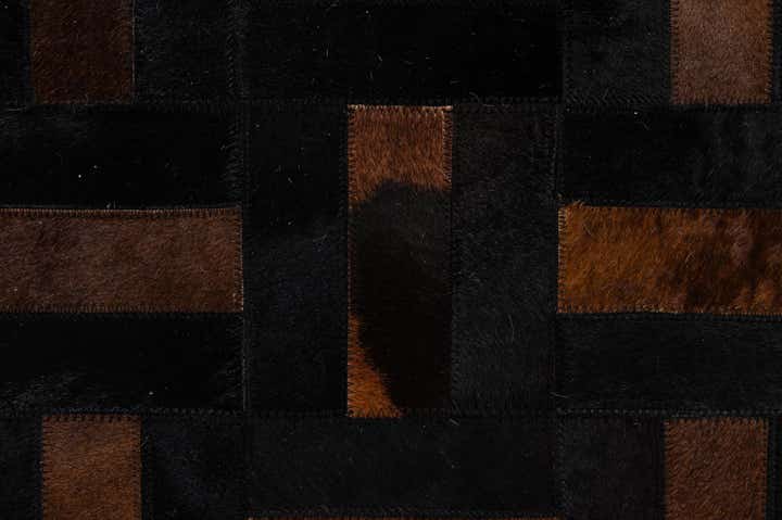 5' 3 x 8' 2 Cowhide - Patchwork Rug