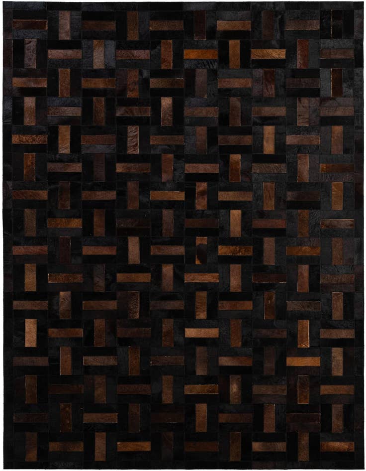 Detail image of 5' 3 x 8' 2 Cowhide - Patchwork Rug