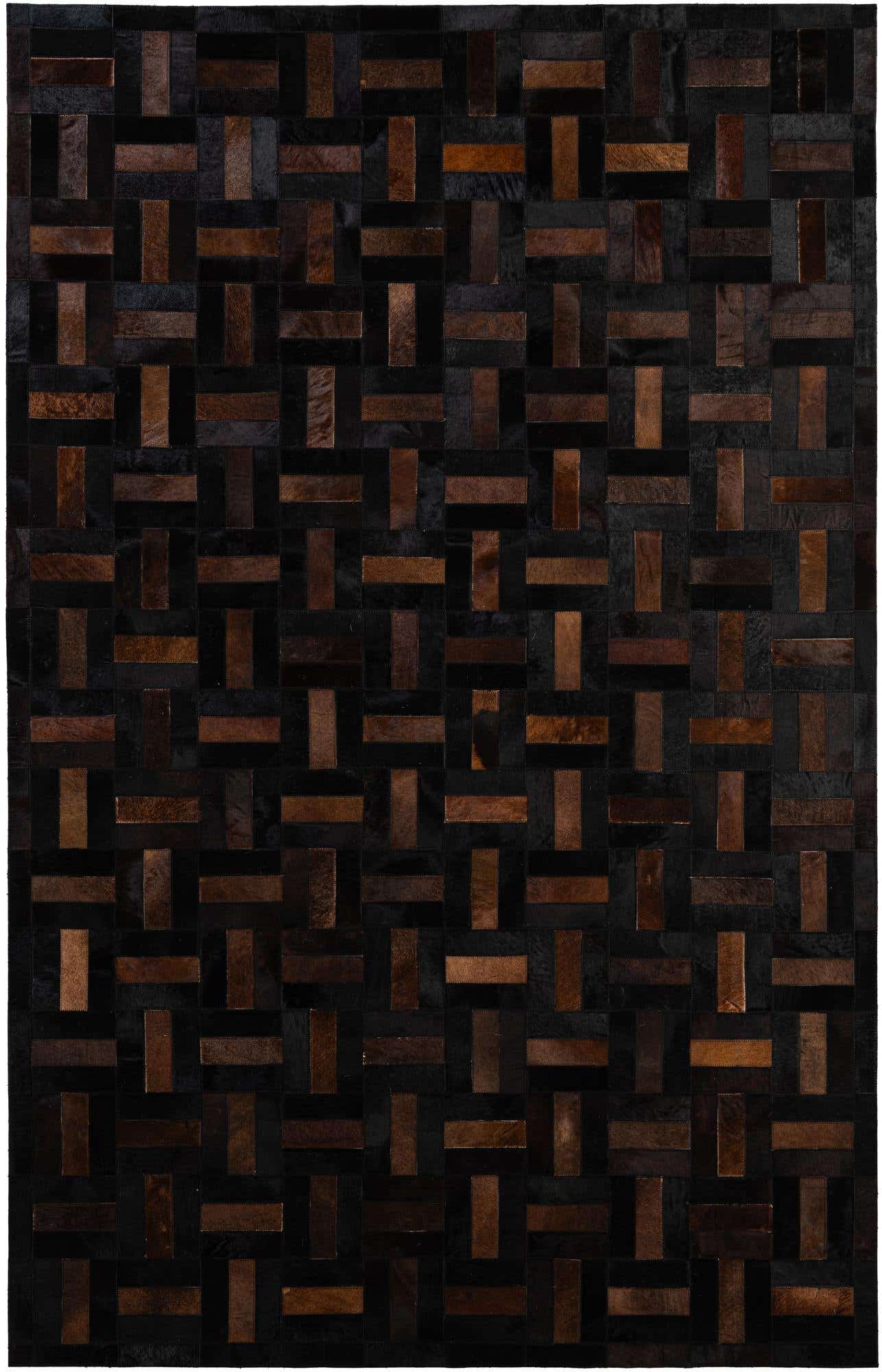 5' 3 x 8' 2 Cowhide - Patchwork Rug