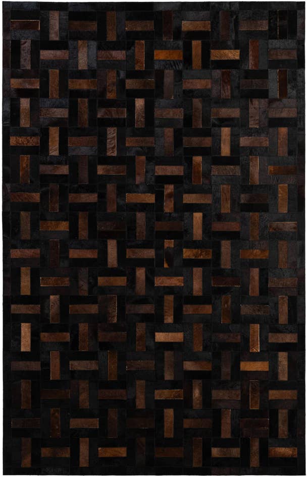 Detail image of 5' 3 x 8' 2 Cowhide - Patchwork Rug