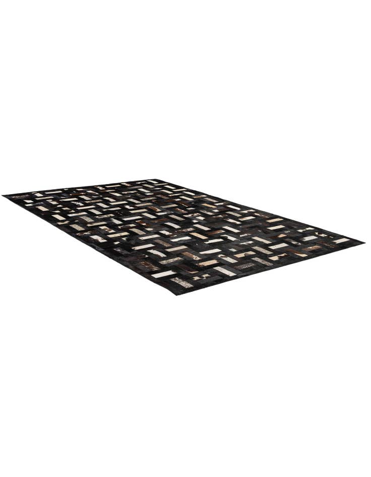 Detail image of 5' 3 x 8' 1 Cowhide - Patchwork Rug