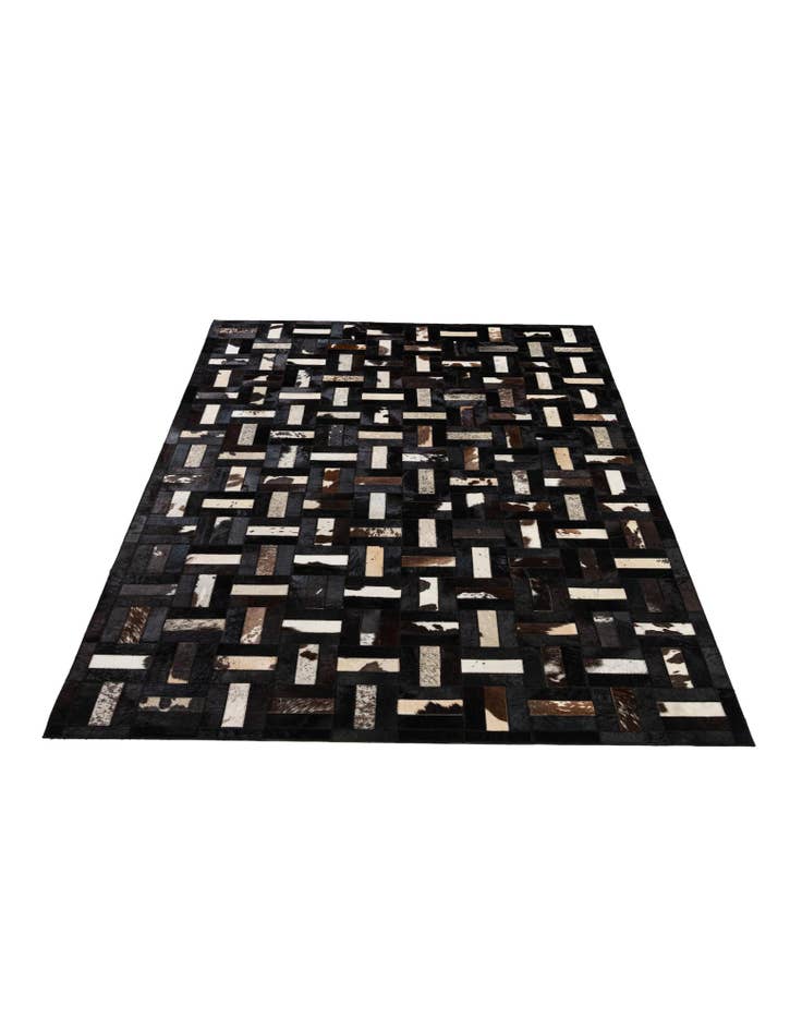Detail image of 5' 3 x 8' 1 Cowhide - Patchwork Rug