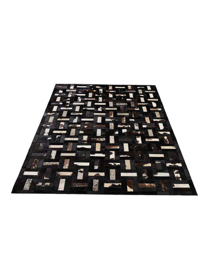 5' 3 x 8' 1 Cowhide - Patchwork Rug
