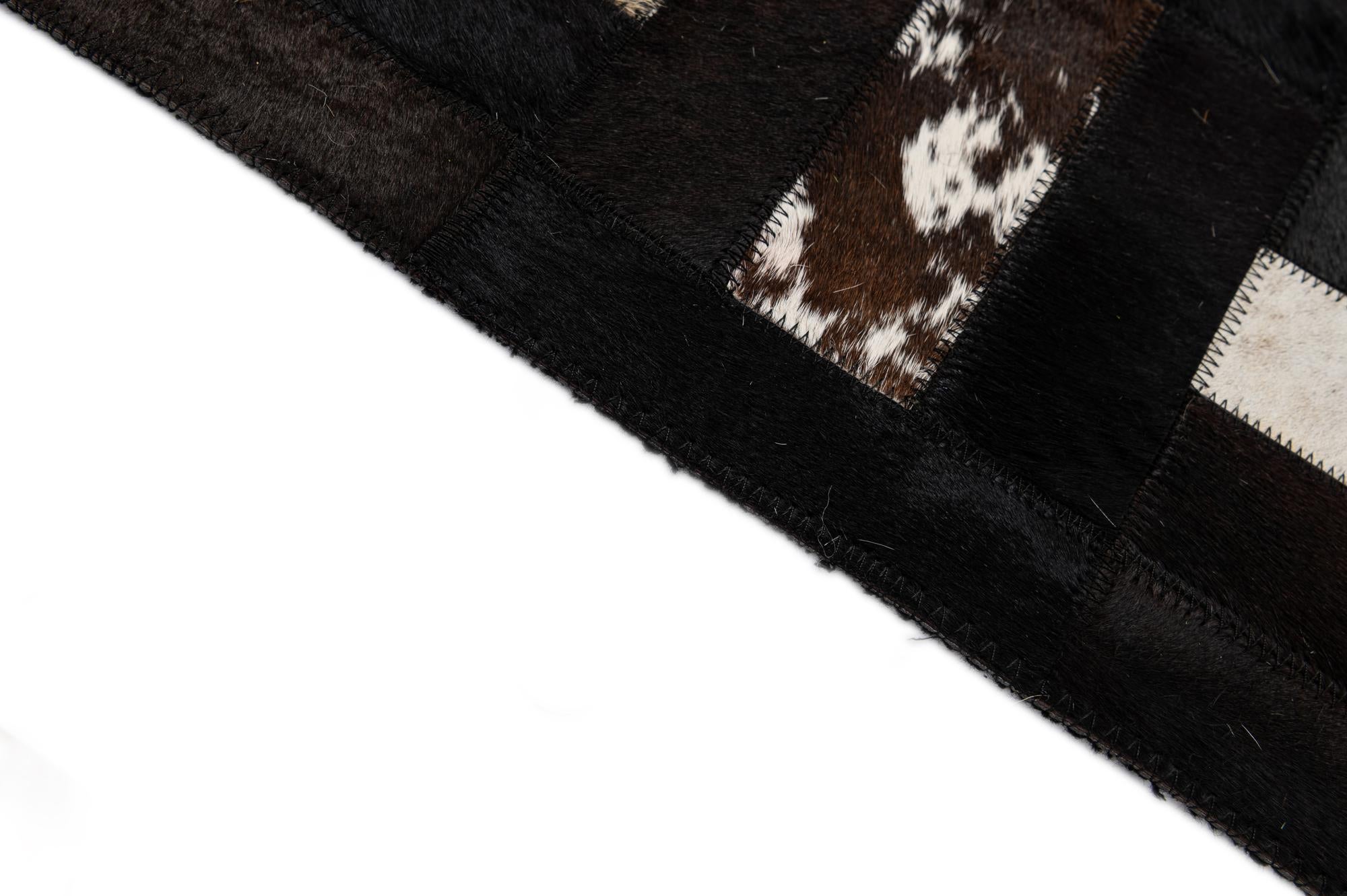 5' 3 x 8' 1 Cowhide - Patchwork Rug