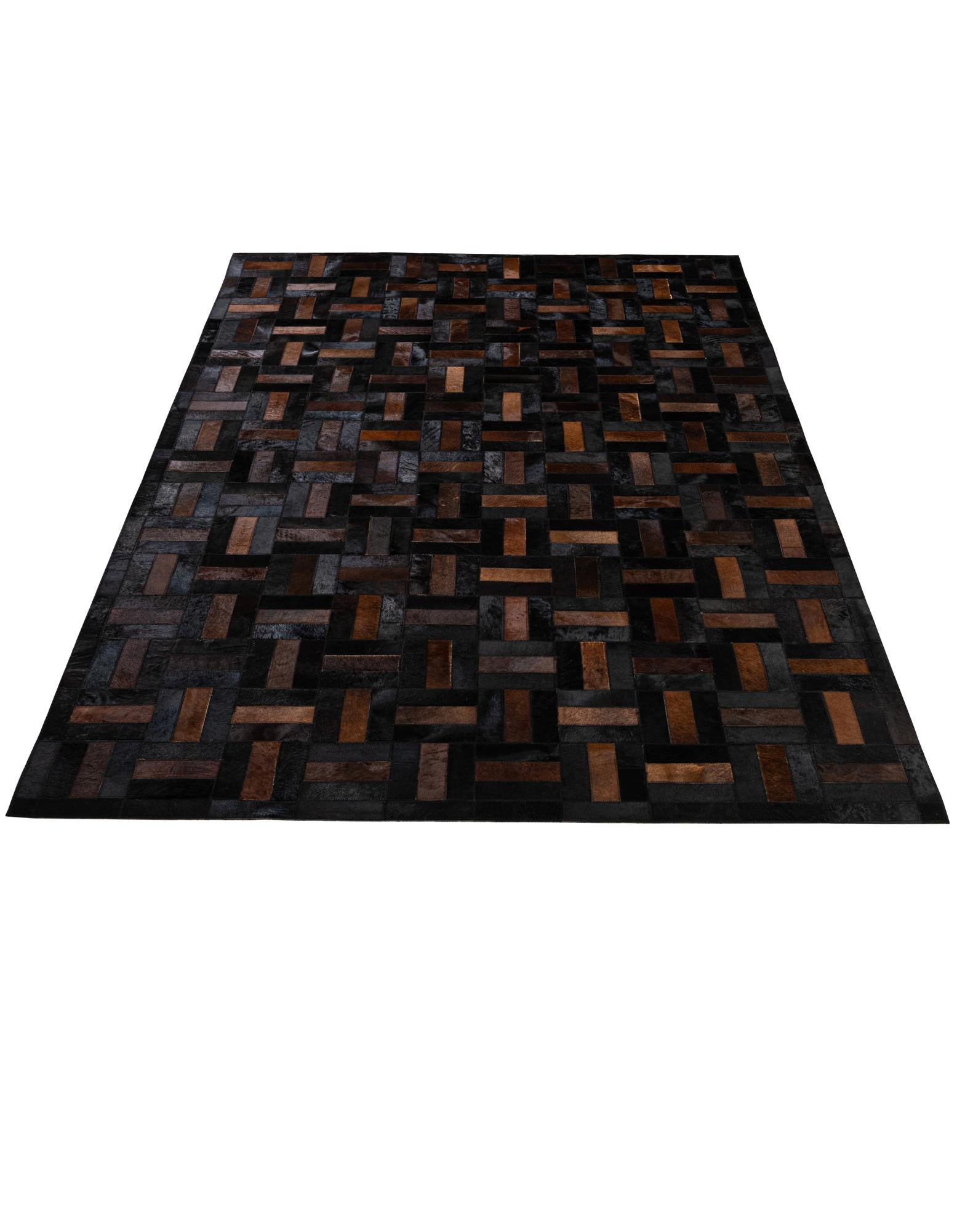 5' 3 x 8' 2 Cowhide - Patchwork Rug