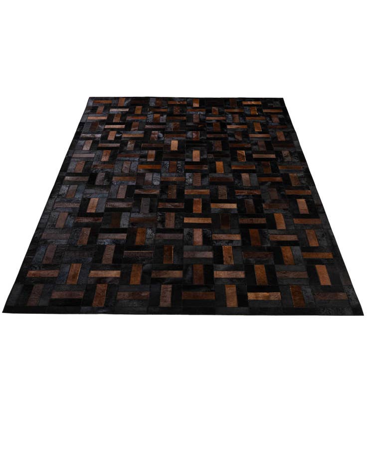 Detail image of 5' 3 x 8' 2 Cowhide - Patchwork Rug