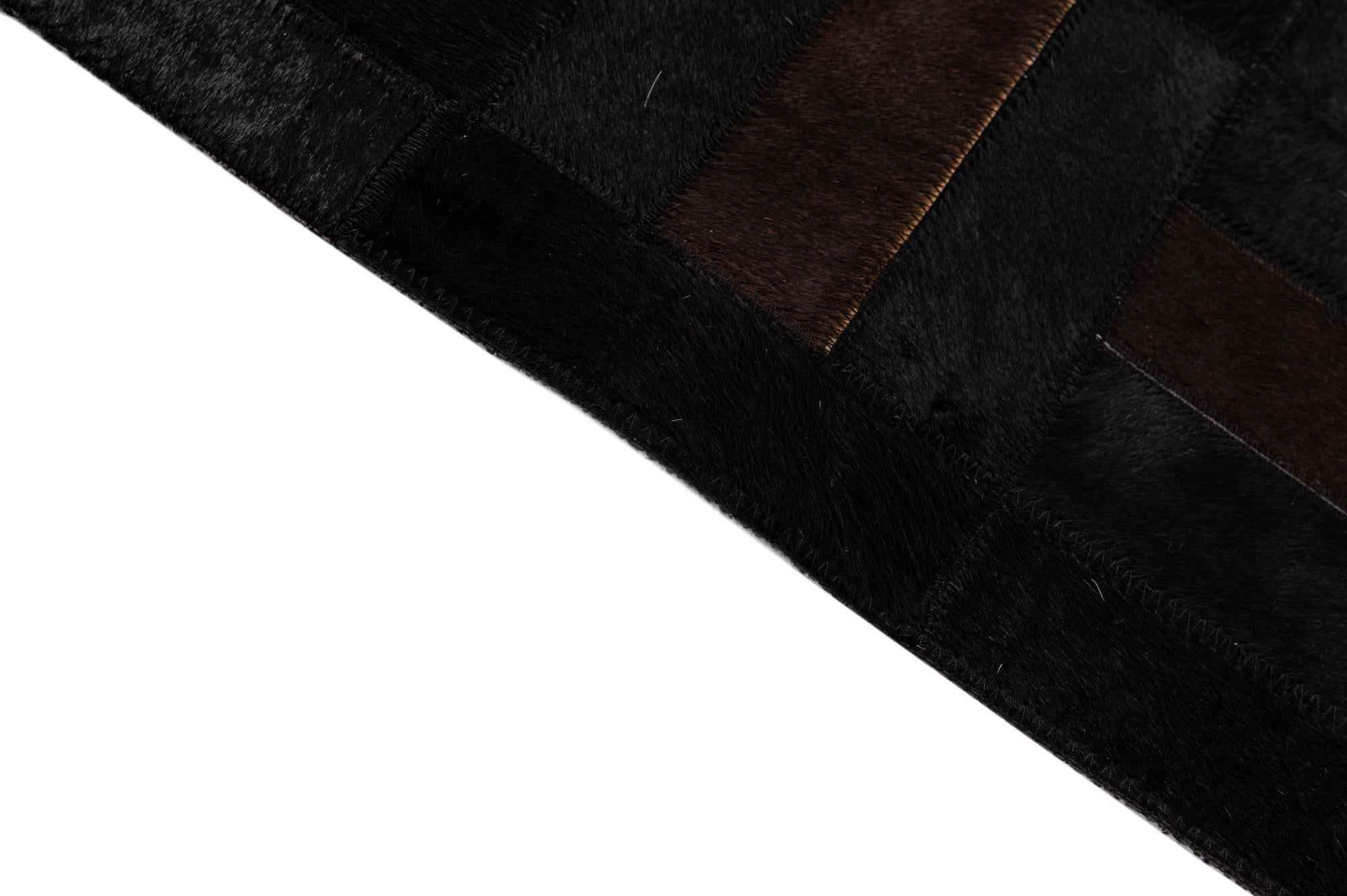 5' 3 x 8' 2 Cowhide - Patchwork Rug