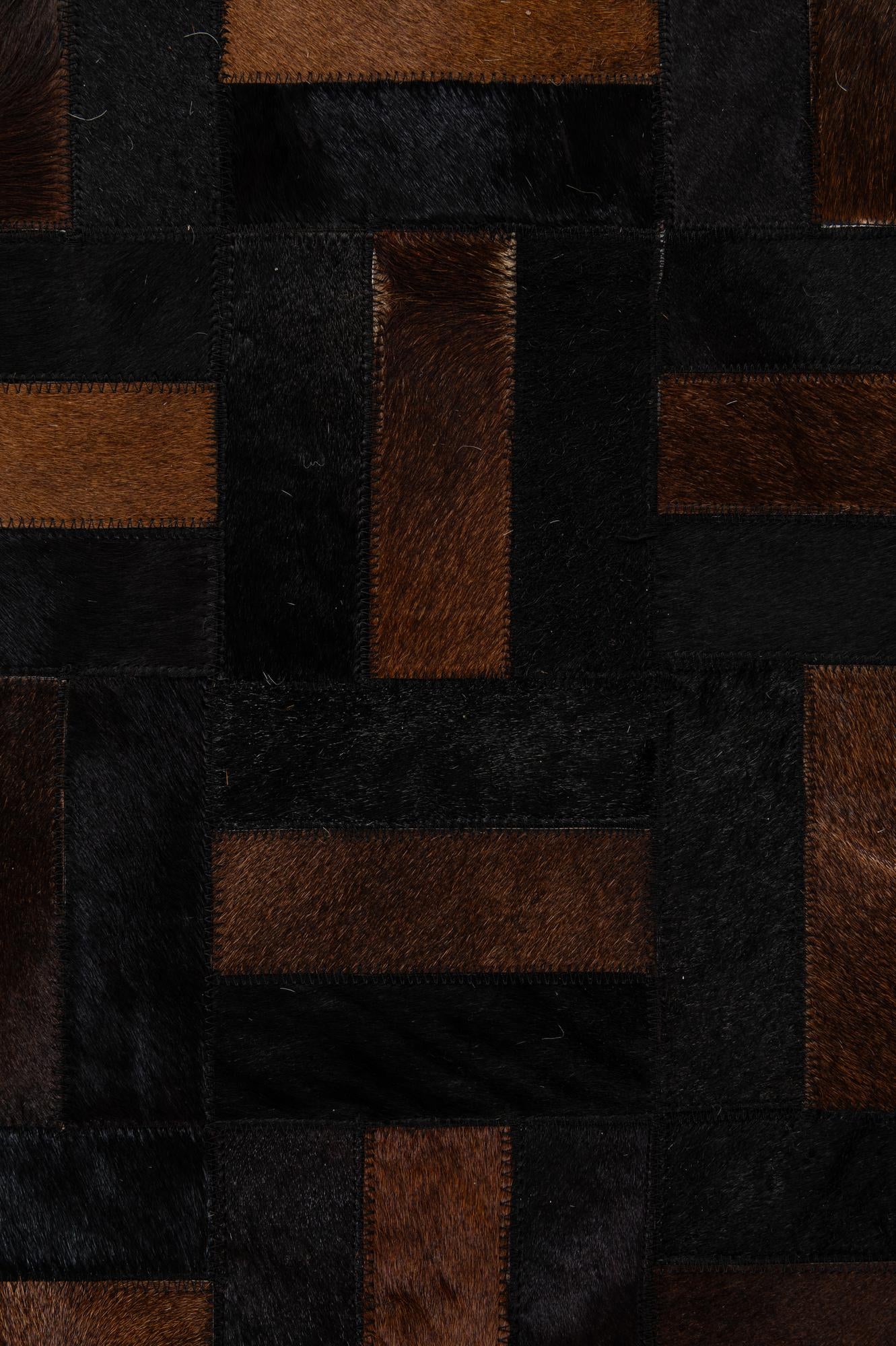 5' 3 x 8' 2 Cowhide - Patchwork Rug