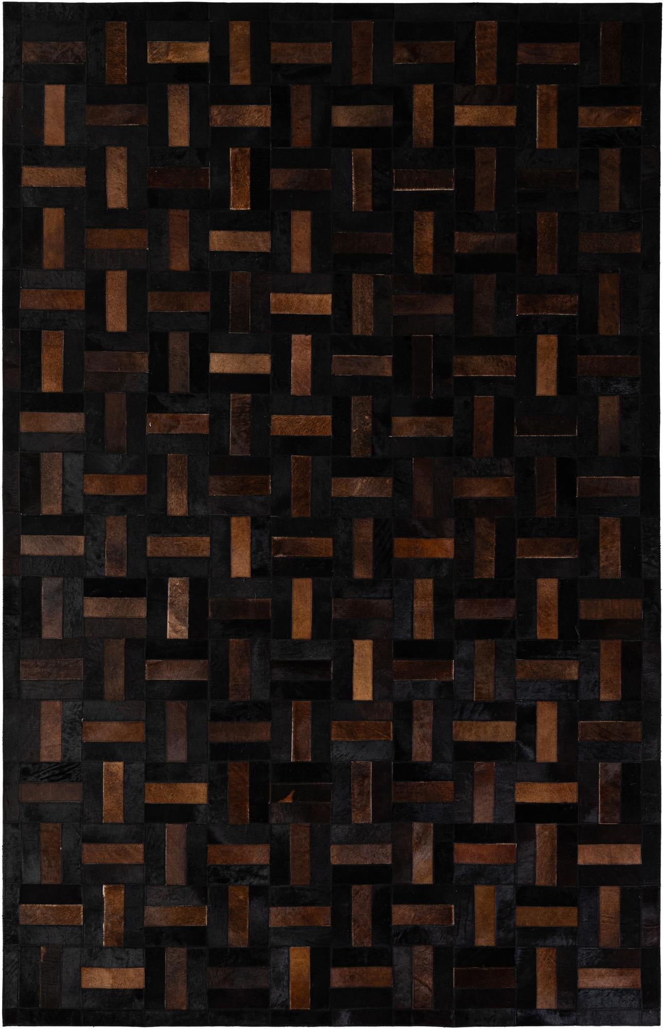 5' 3 x 8' 2 Cowhide - Patchwork Rug