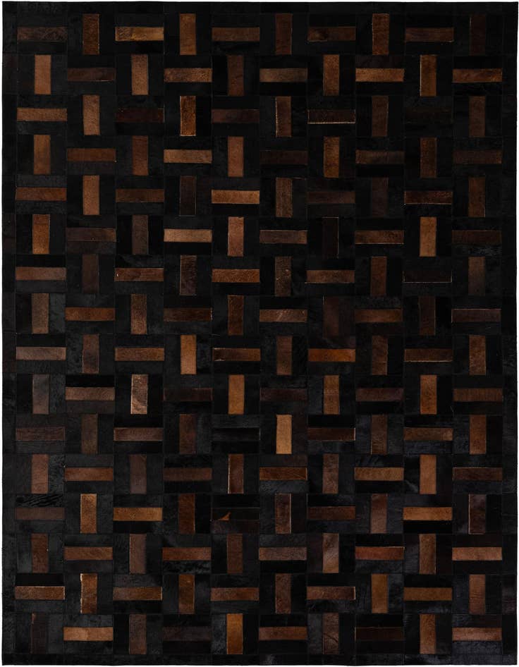 Detail image of 5' 3 x 8' 2 Cowhide - Patchwork Rug