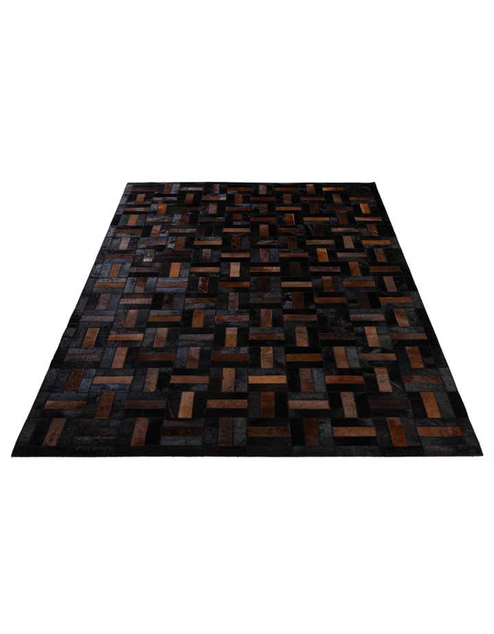 5' 3 x 8' 1 Cowhide - Patchwork Rug