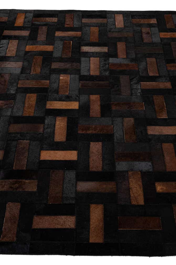 5' 3 x 8' 1 Cowhide - Patchwork Rug