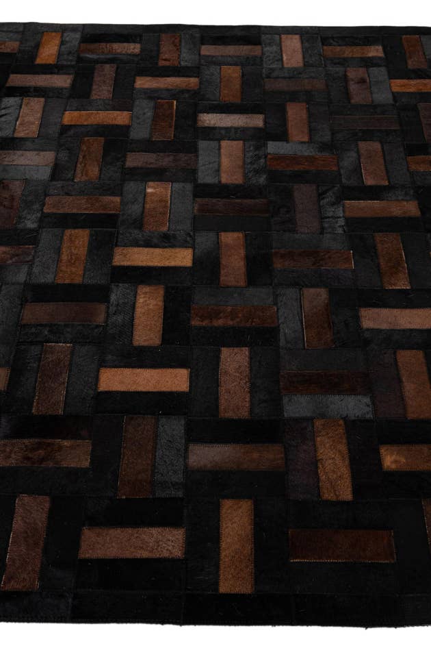 Detail image of 5' 3 x 8' 1 Cowhide - Patchwork Rug