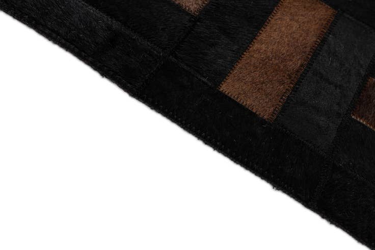 Detail image of 5' 3 x 8' 1 Cowhide - Patchwork Rug