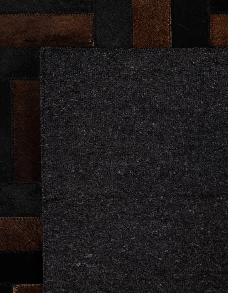 Detail image of 5' 3 x 8' 1 Cowhide - Patchwork Rug