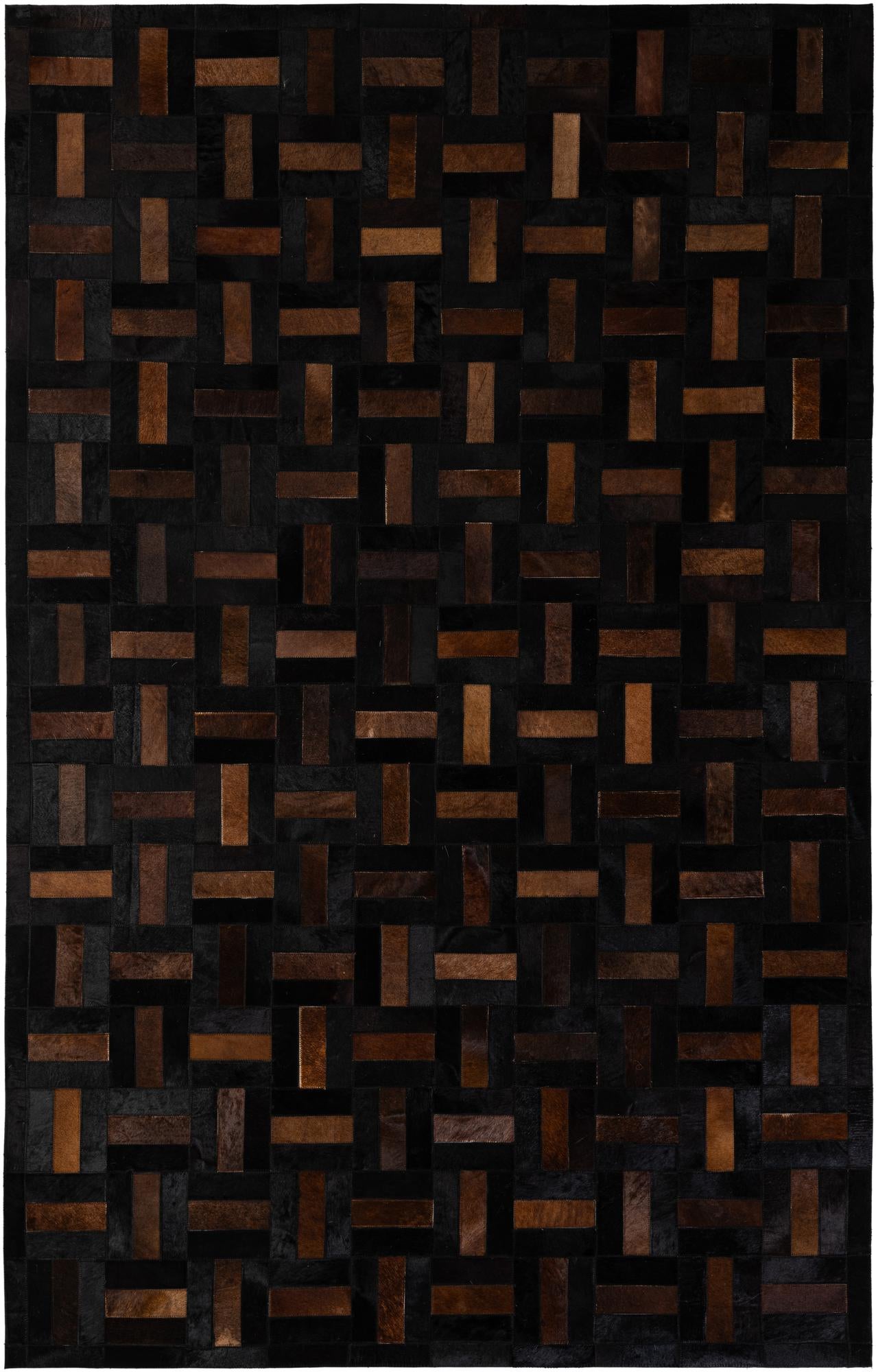 5' 3 x 8' 1 Cowhide - Patchwork Rug
