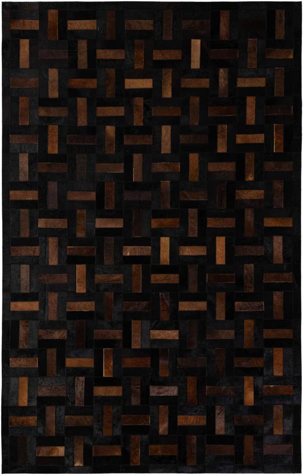 Detail image of 5' 3 x 8' 1 Cowhide - Patchwork Rug