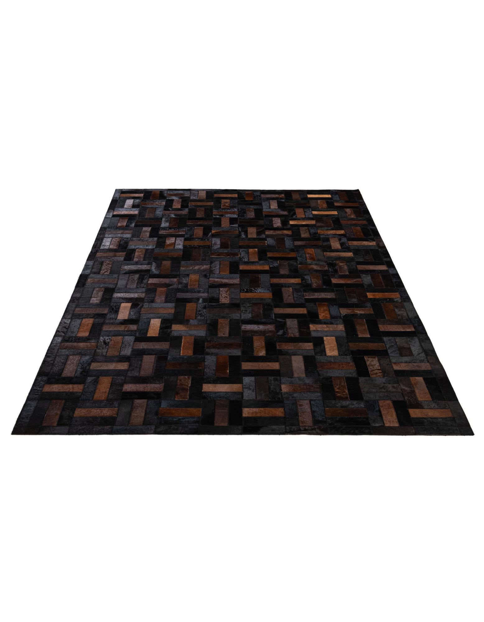 5' 2 x 8' 1 Cowhide - Patchwork Rug