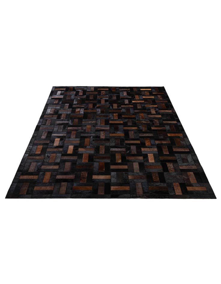 Detail image of 5' 2 x 8' 1 Cowhide - Patchwork Rug