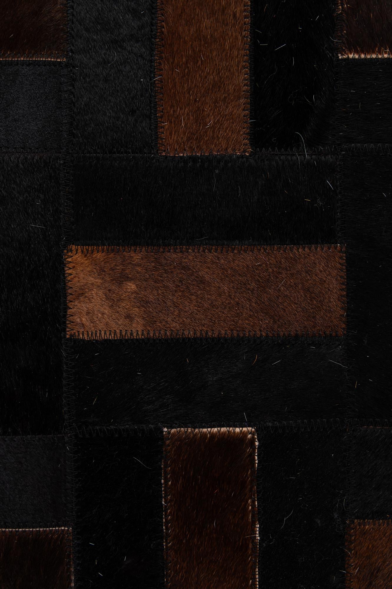 5' 2 x 8' 1 Cowhide - Patchwork Rug