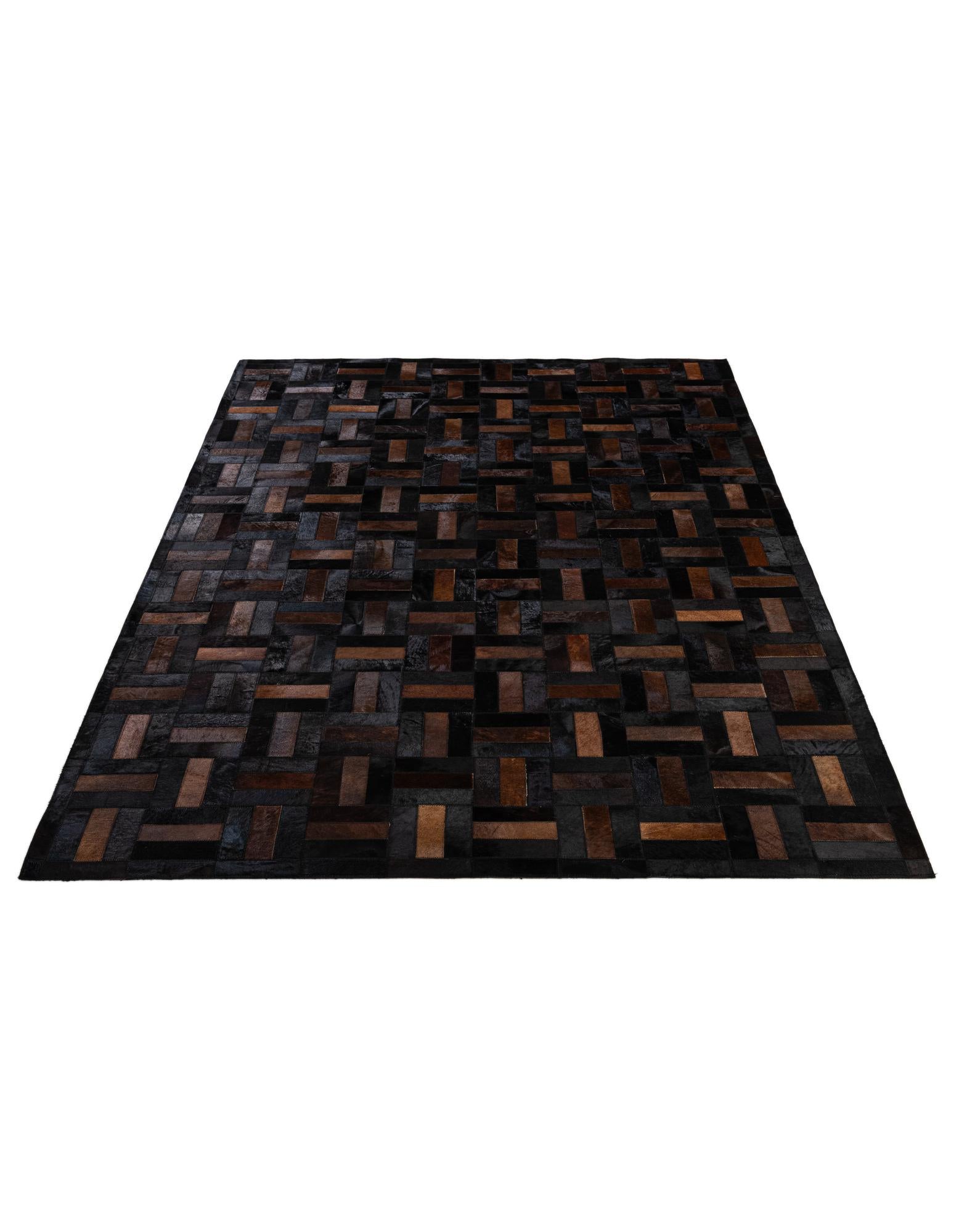 5' 3 x 8' 2 Cowhide - Patchwork Rug