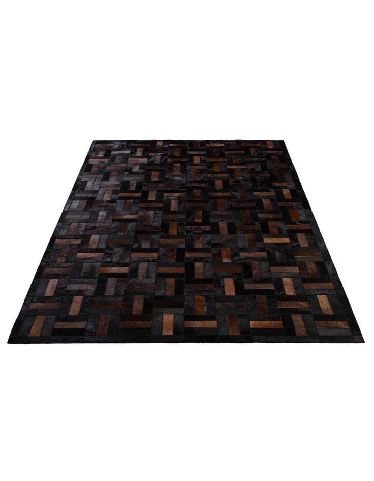 Detail image of 5' 3 x 8' 2 Cowhide - Patchwork Rug