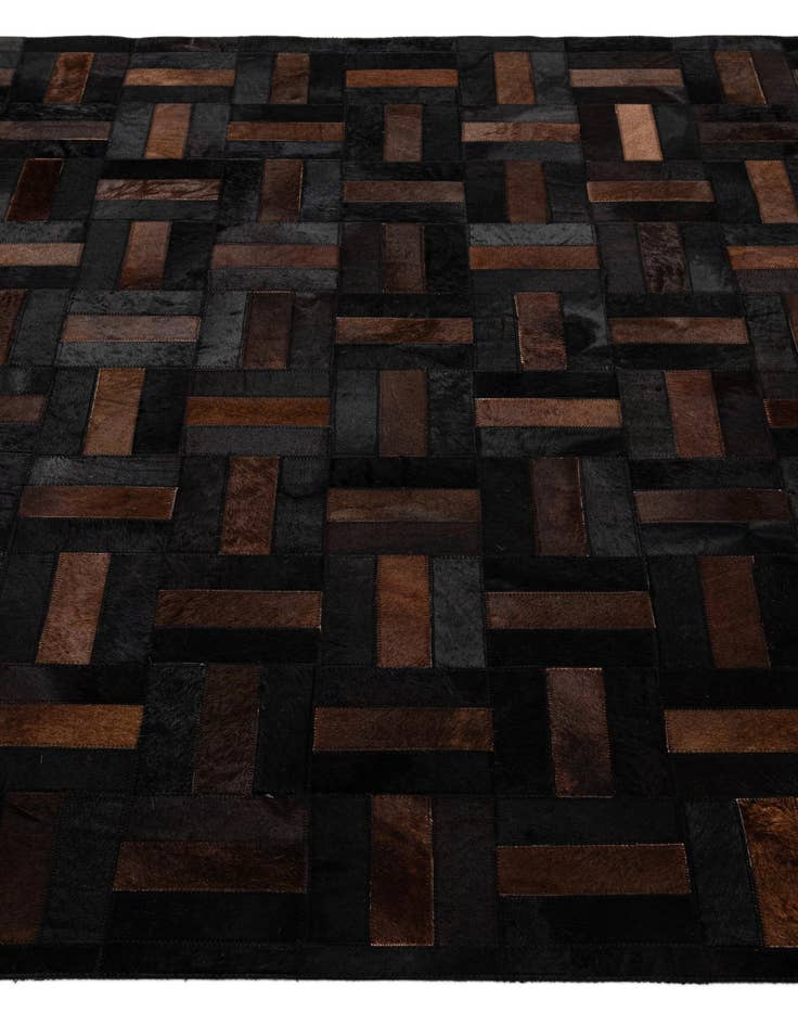 Detail image of 5' 3 x 8' 2 Cowhide - Patchwork Rug