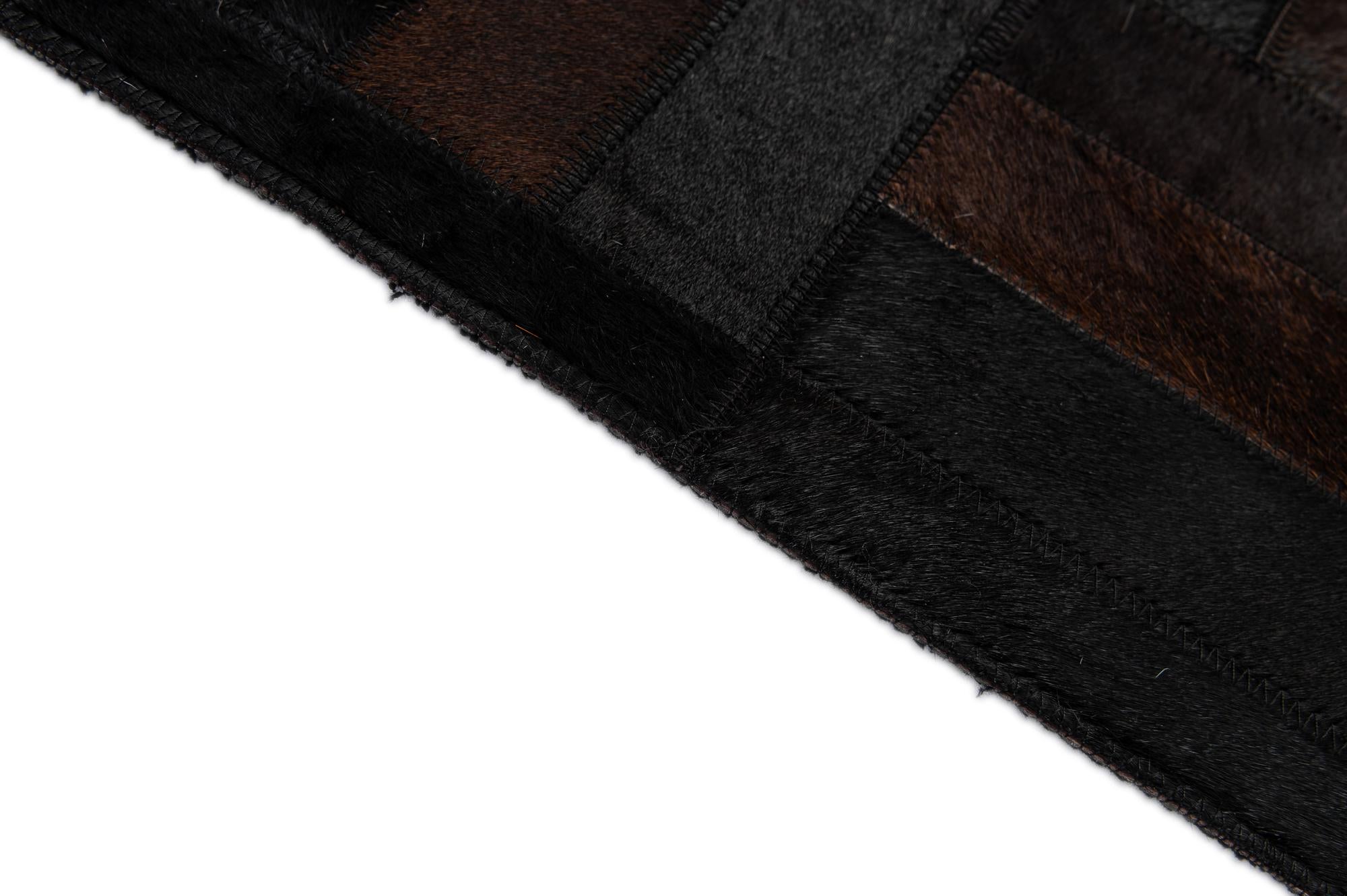 5' 3 x 8' 2 Cowhide - Patchwork Rug